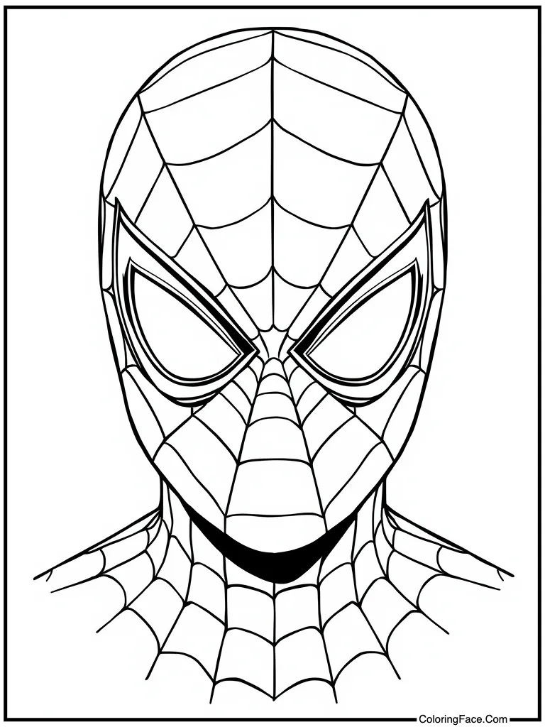 Intense look behind mask