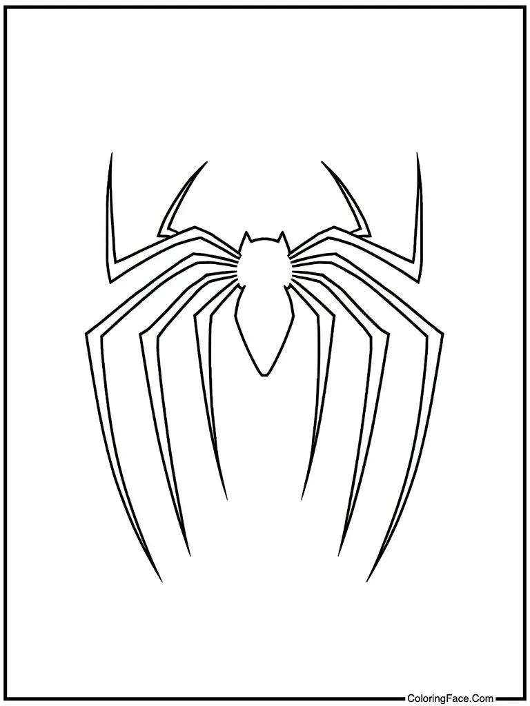 Black spider chest symbol