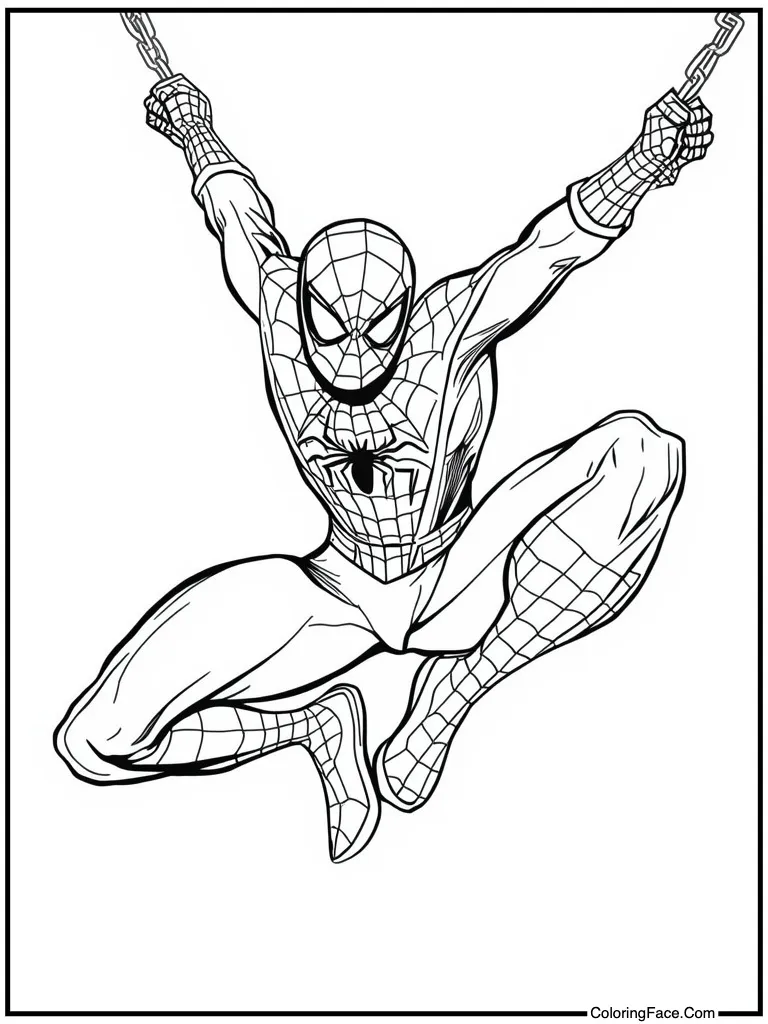 Amazing hero swinging by