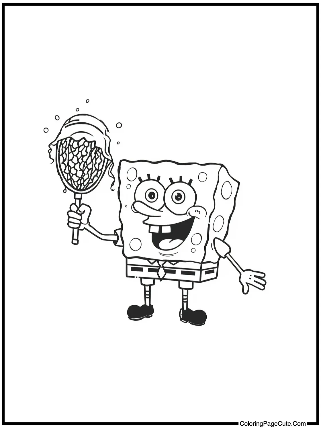 holding a jellyfish net