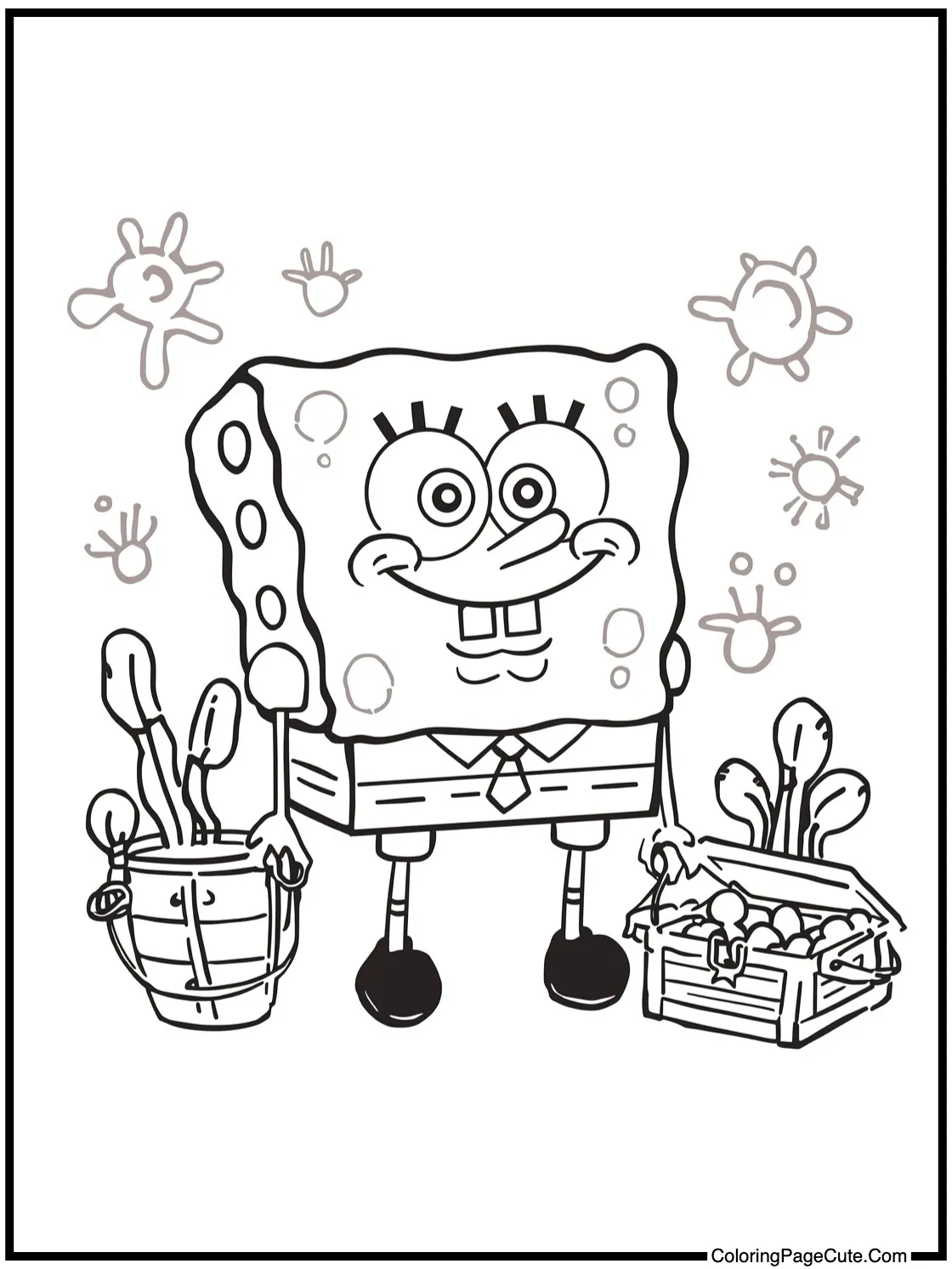 with a treasure chest