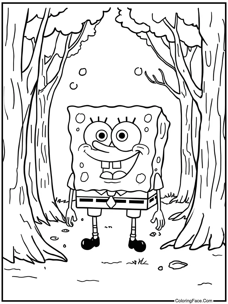 Happy yellow square smiling