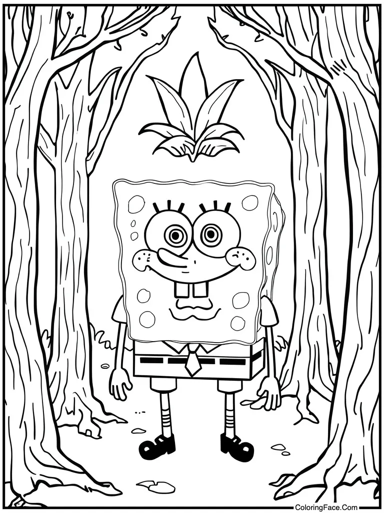 Who lives in pineapple