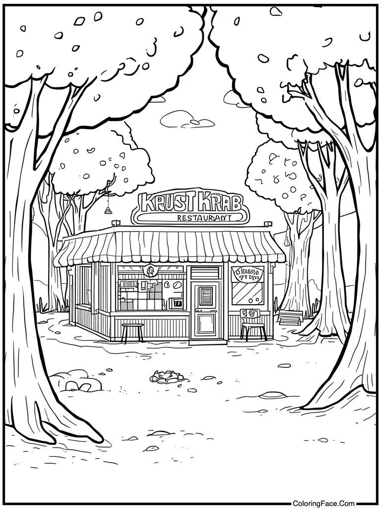 Krusty Krab restaurant view