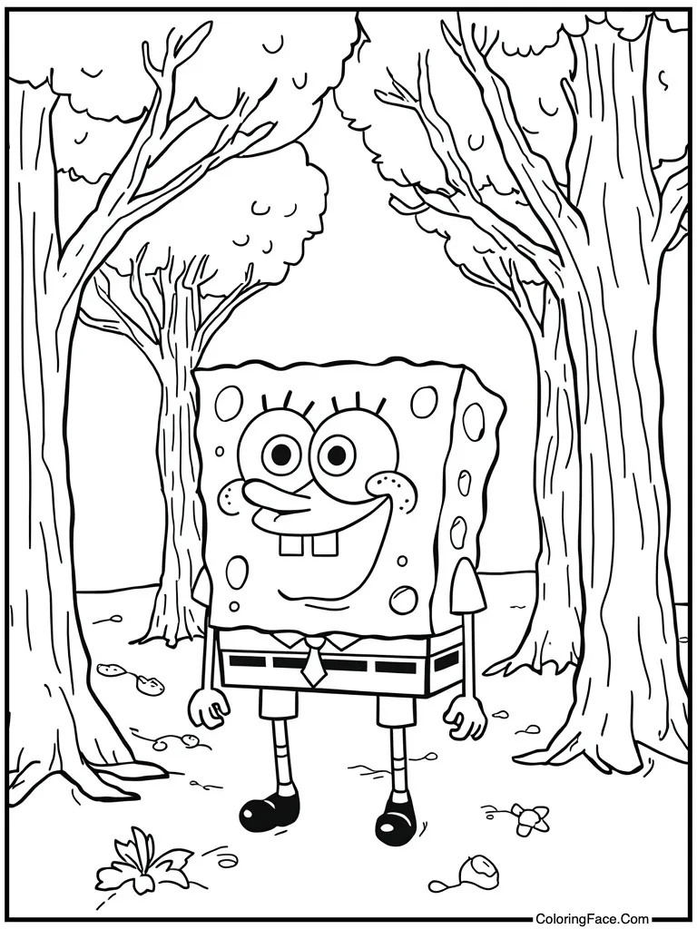 Doodlebob pencil drawing lines