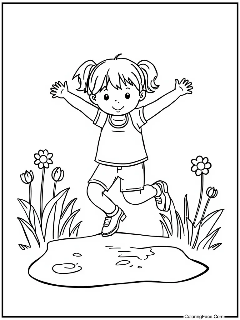 Puddles for jumping in