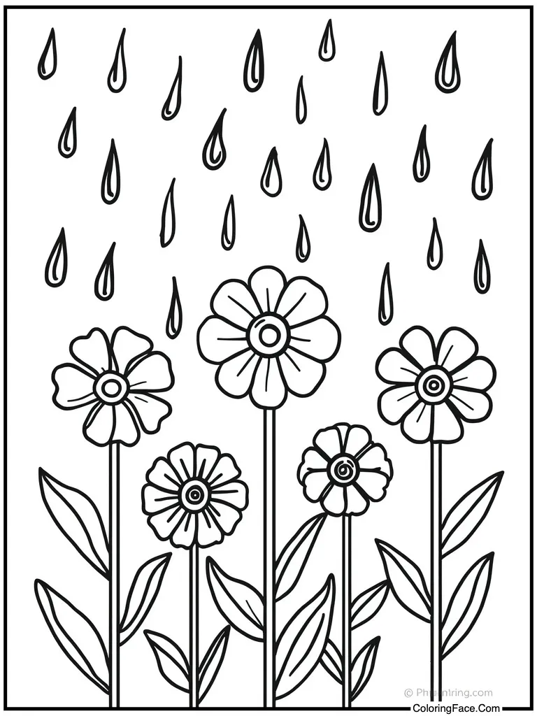 Rain showers bring flowers