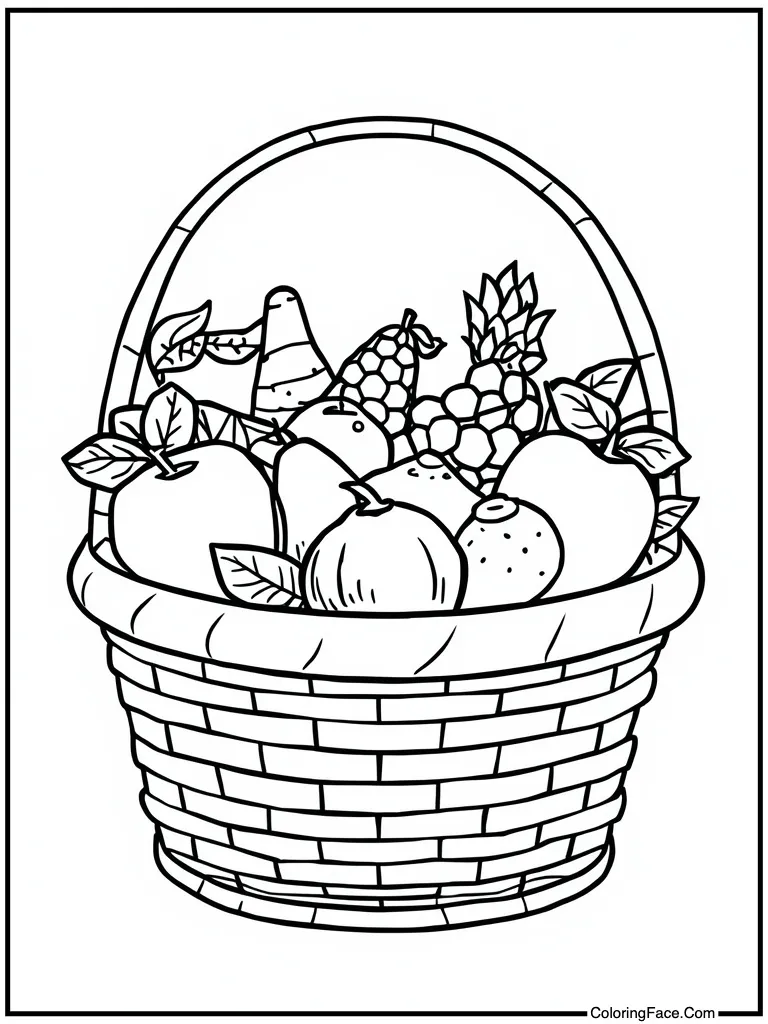 Basket full of fruit