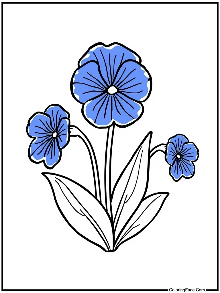 Violets blue and small