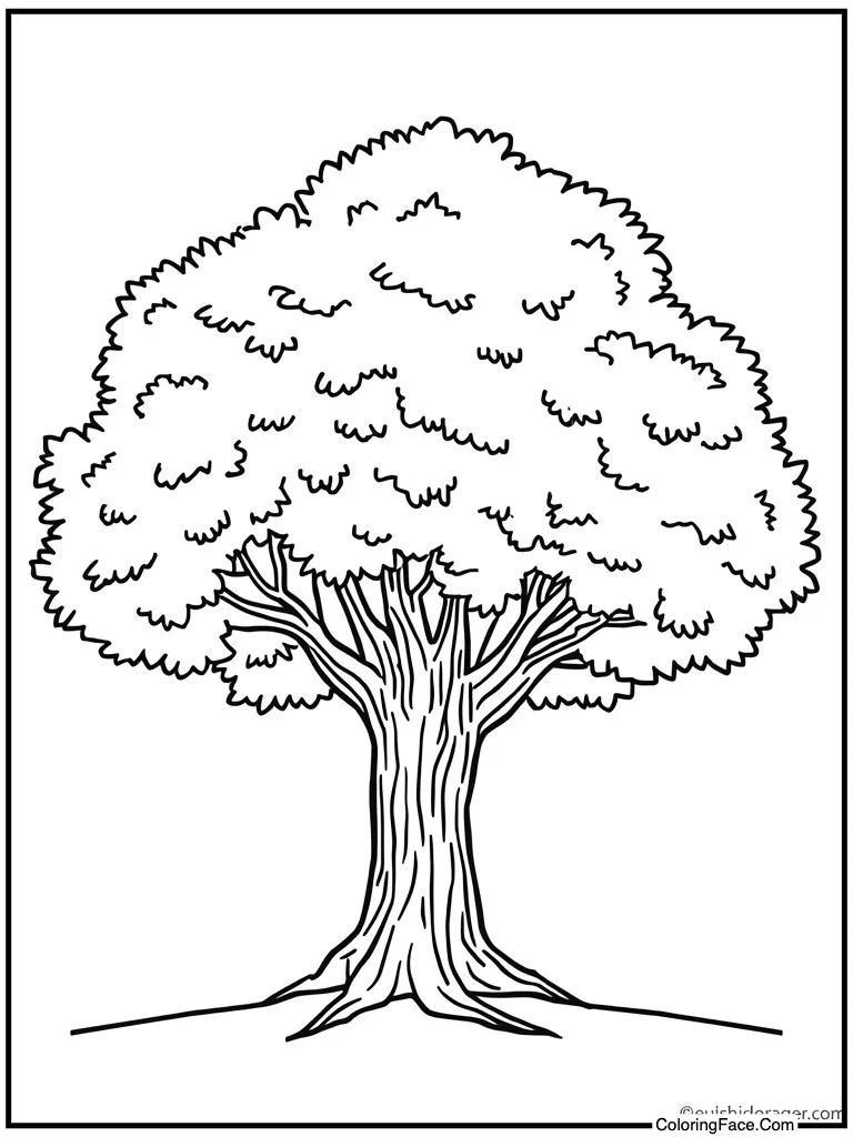 Oak tree standing strong