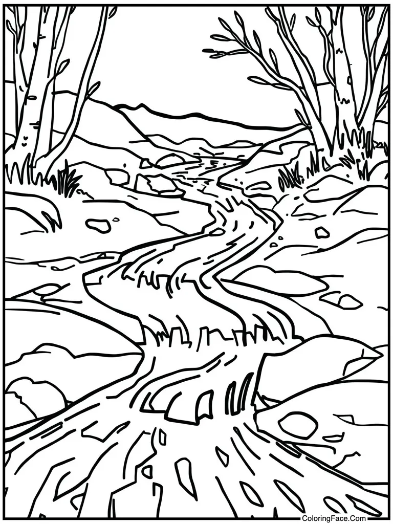 River flowing over rocks