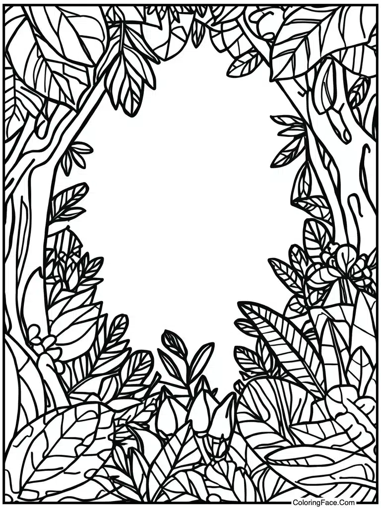 Jungle dense and green