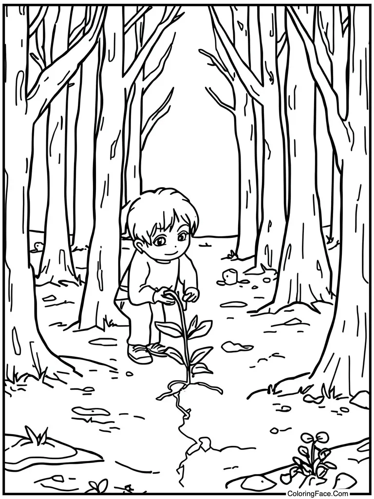 Planting seeds in soil