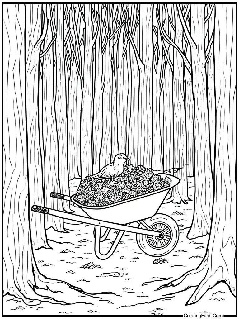 Wheelbarrow full of dirt