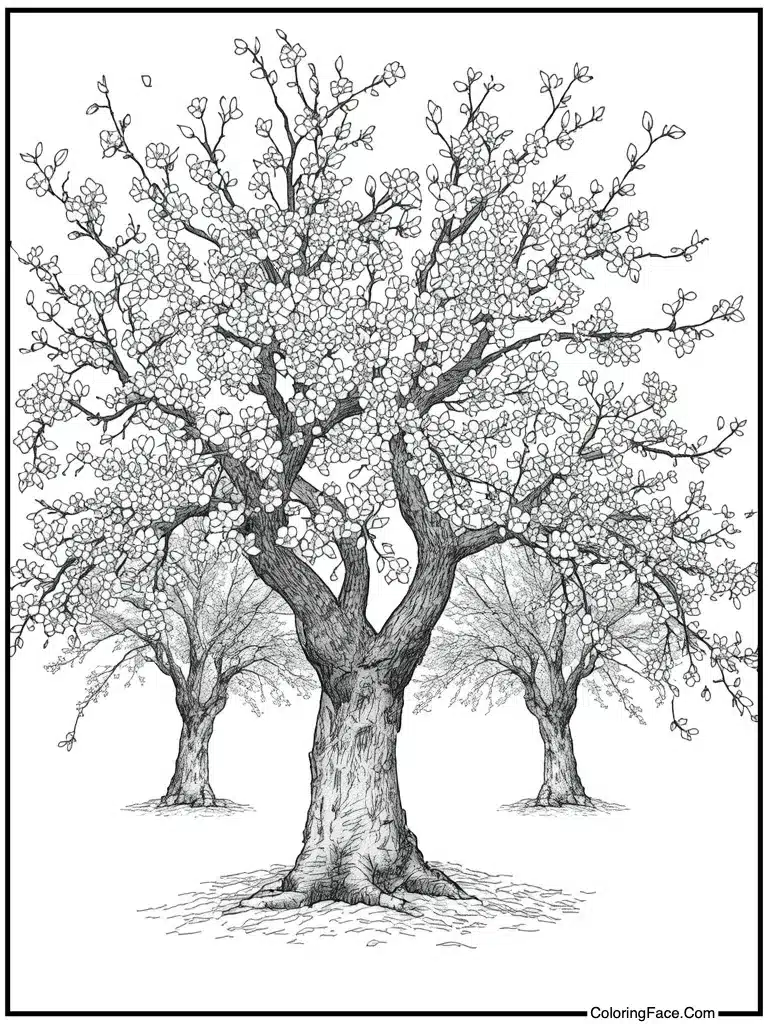 Cherry blossoms on tree