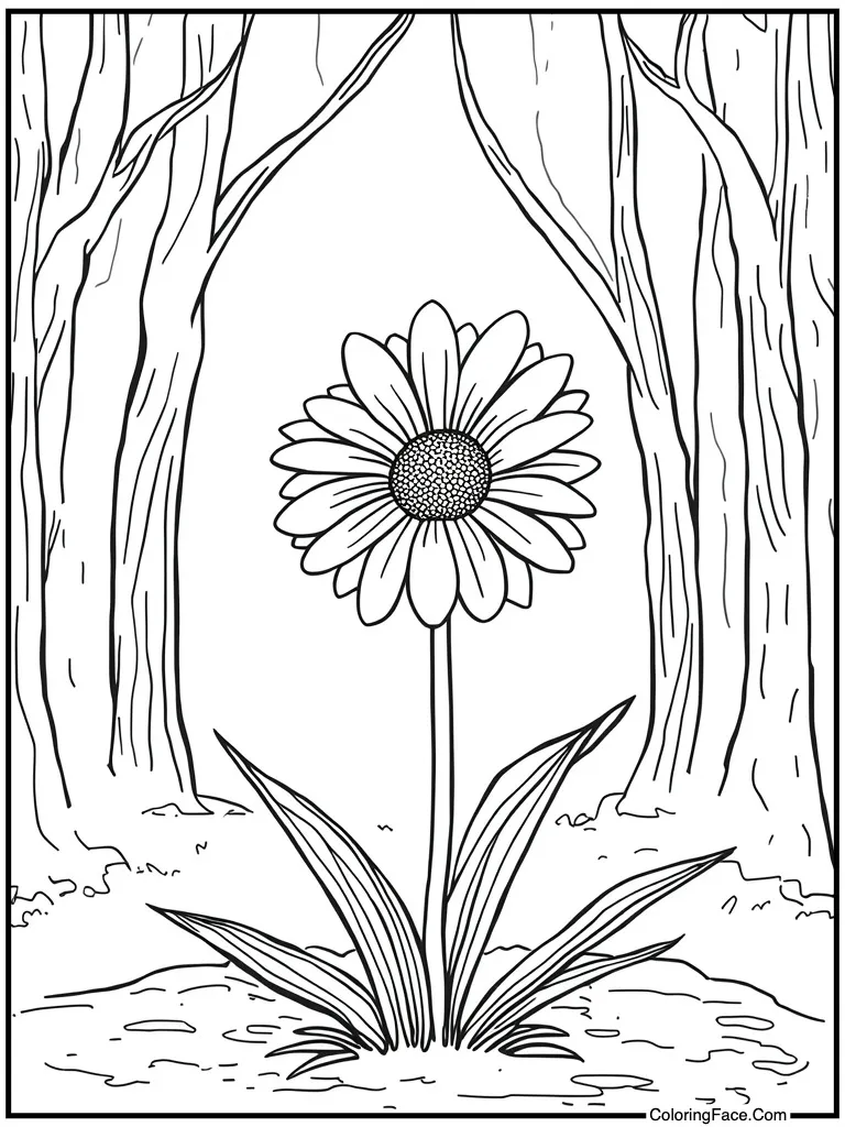 Daisy flower white petals