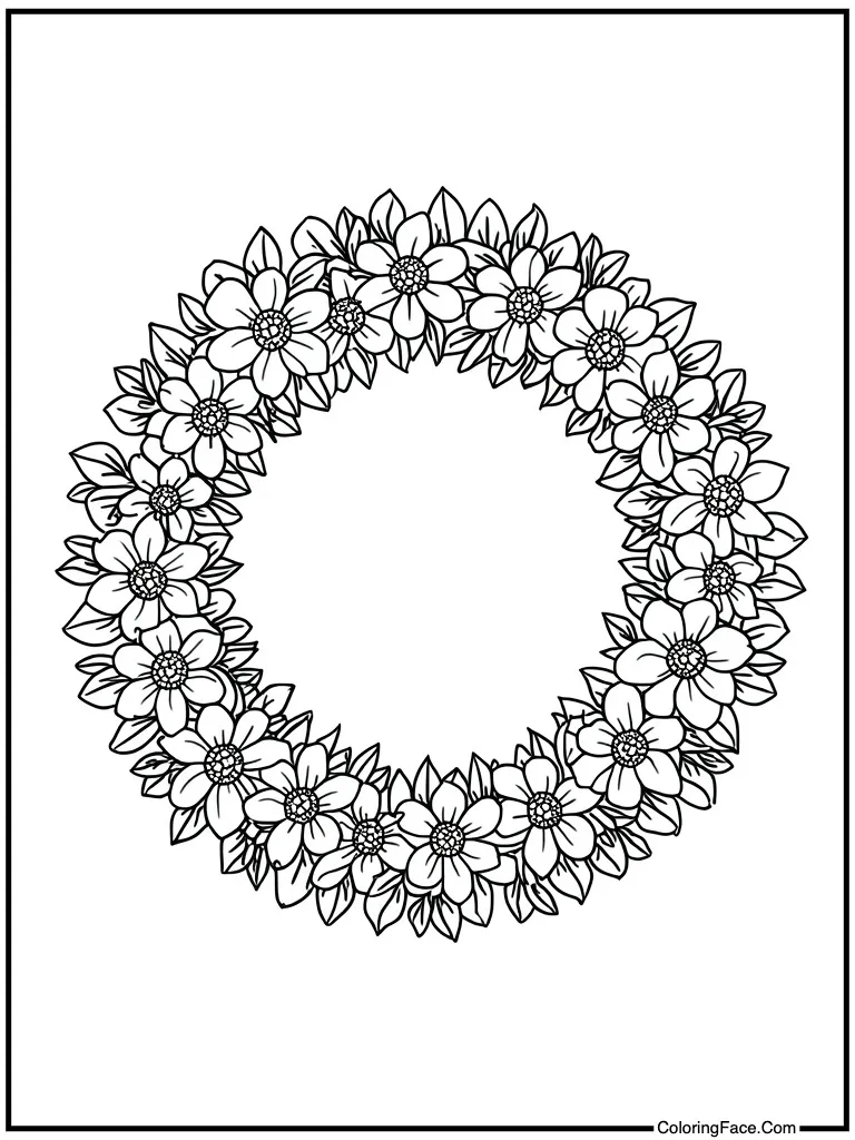 Wreath made of flowers