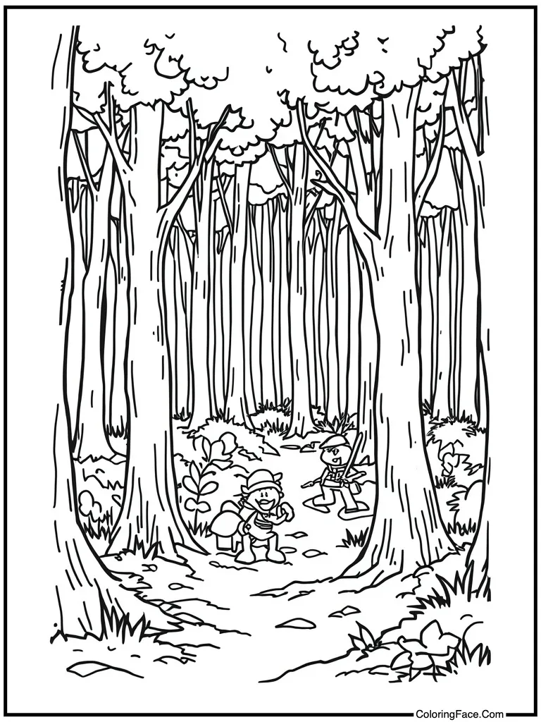 Ant hill busy workers