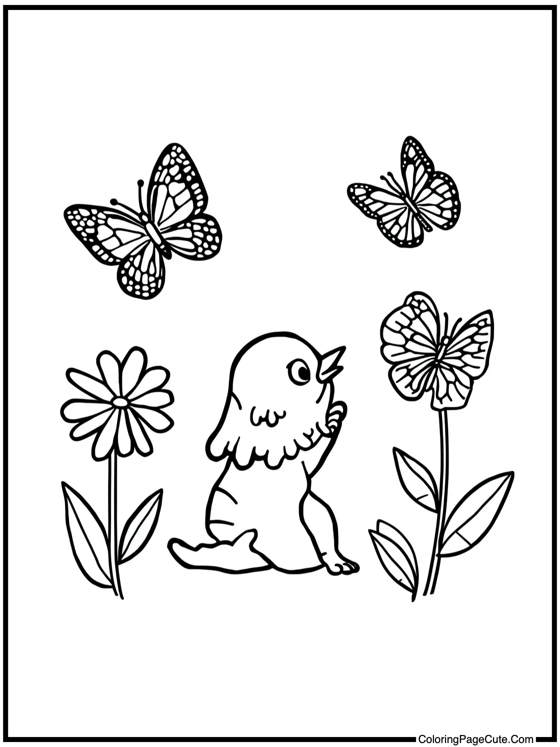 watching butterflies