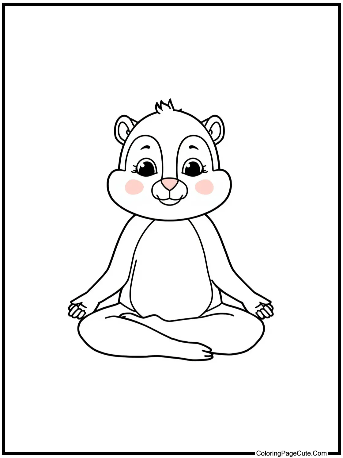 meditating peacefully