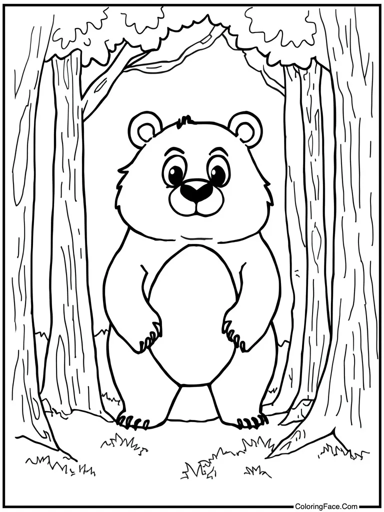 Brown bear like creature