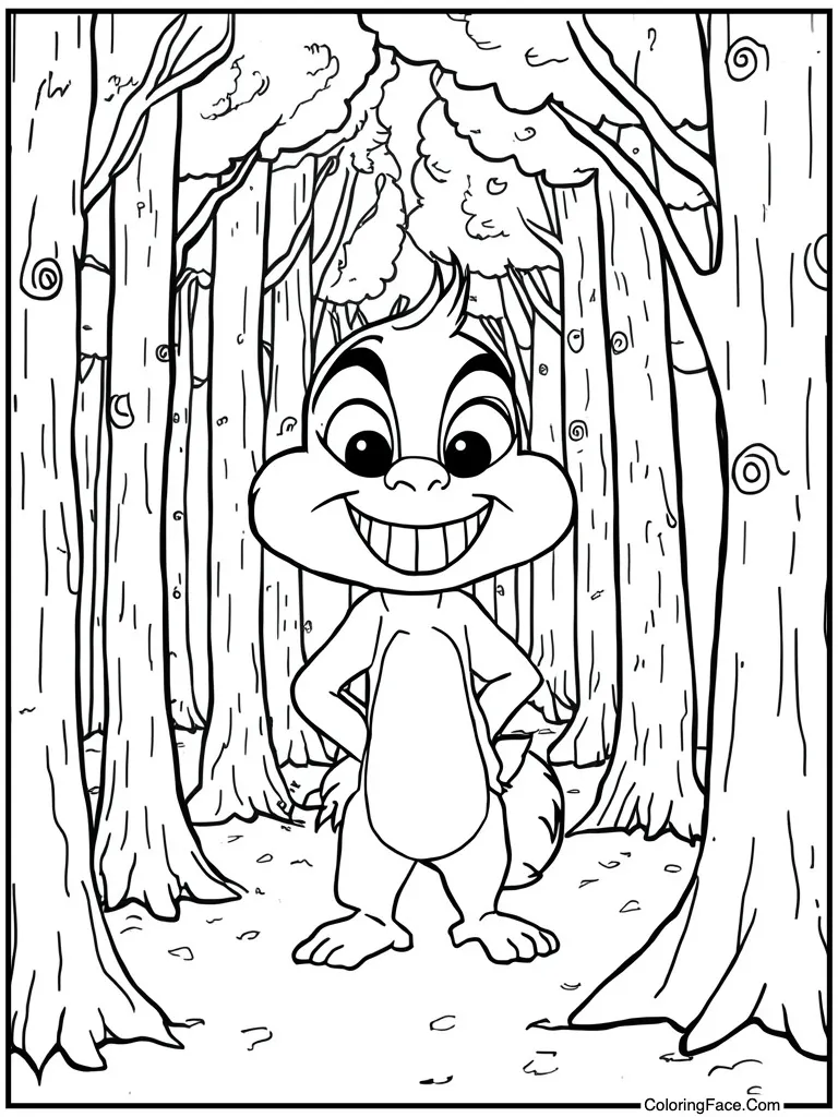 Making funny mouth shapes