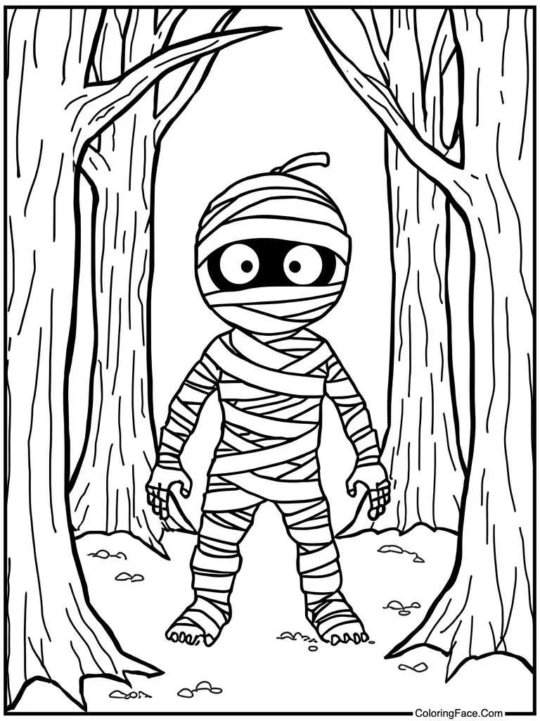 Mummy wrapped in bandages