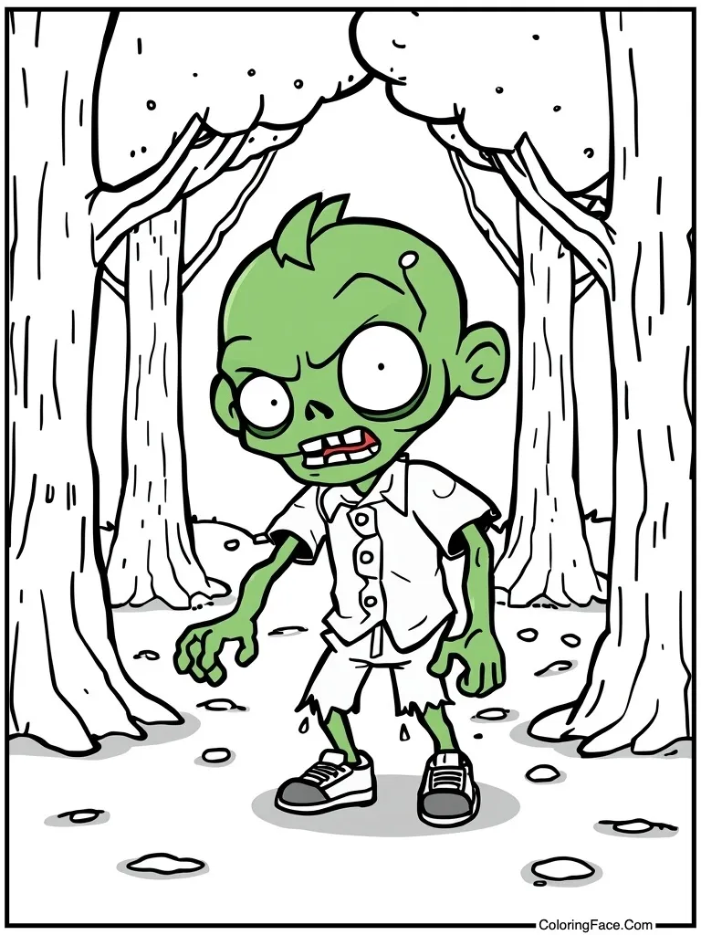 Zombie looking friendly green