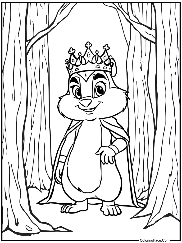 King wearing golden crown