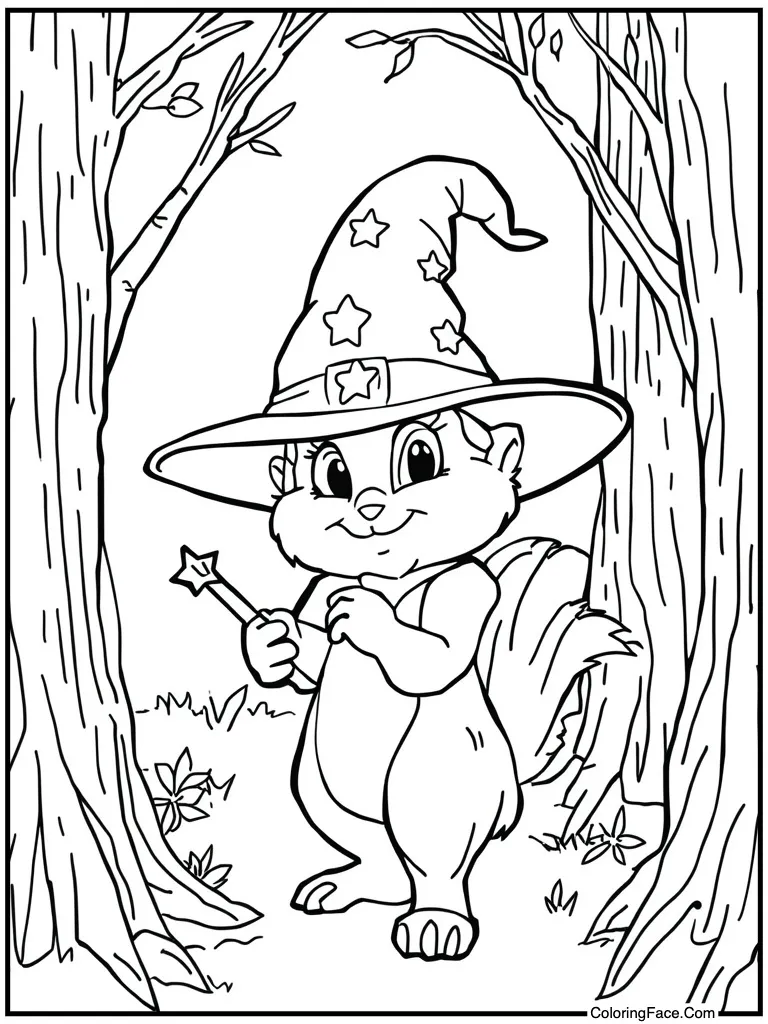 Wizard hat magic wand