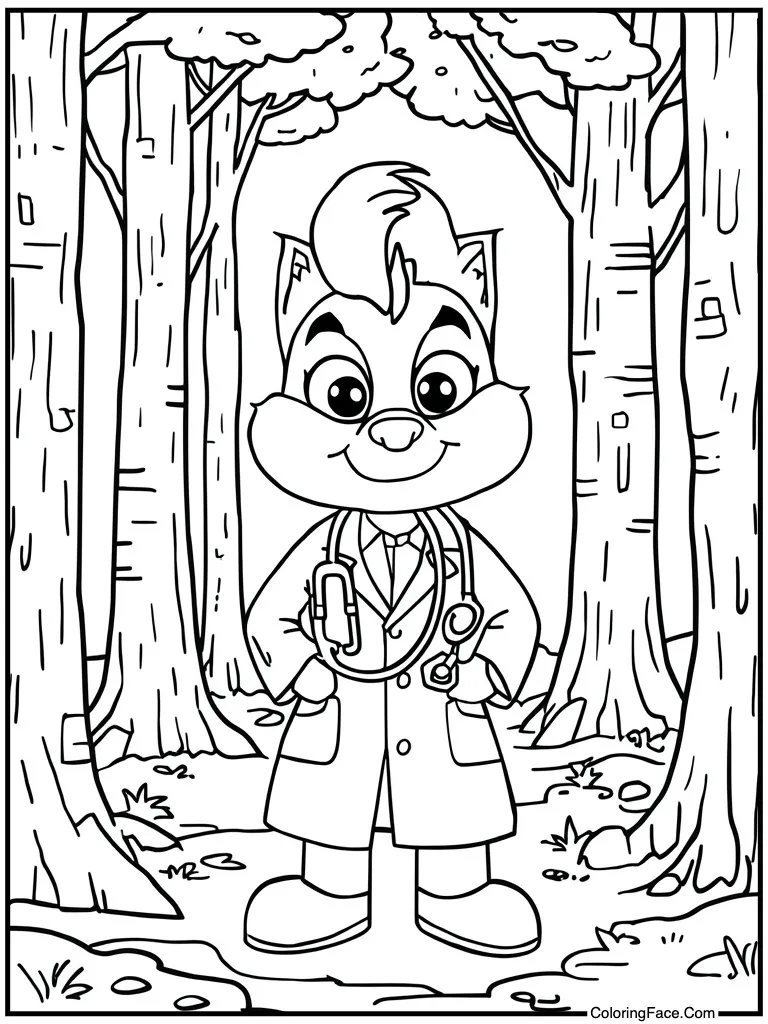 Doctor coat stethoscope tool