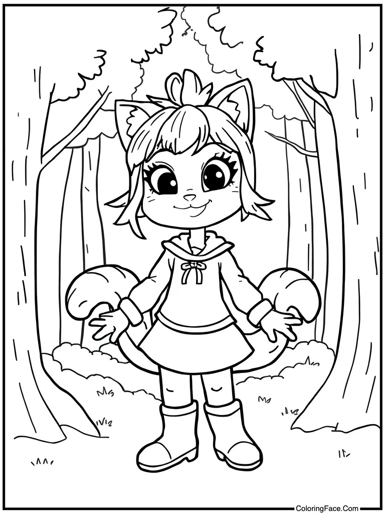 Wenda cat girl smiling