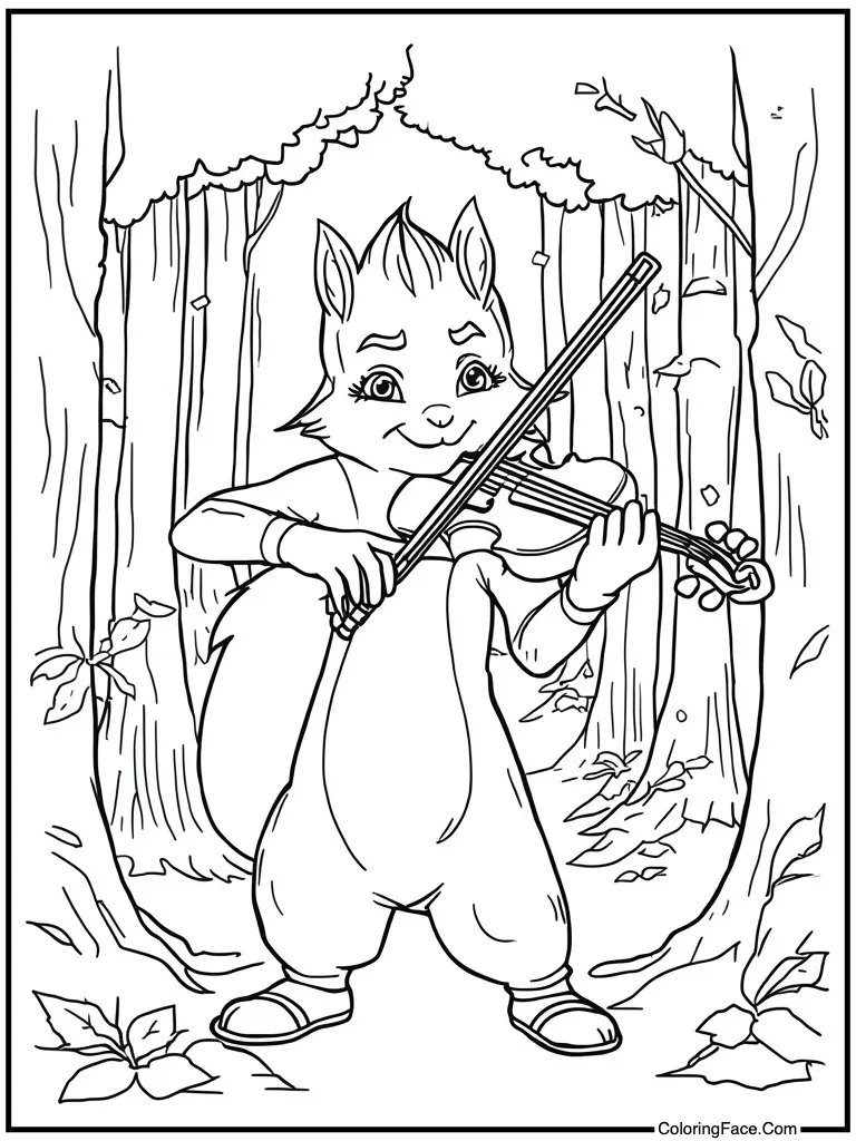 Violin player bow strings