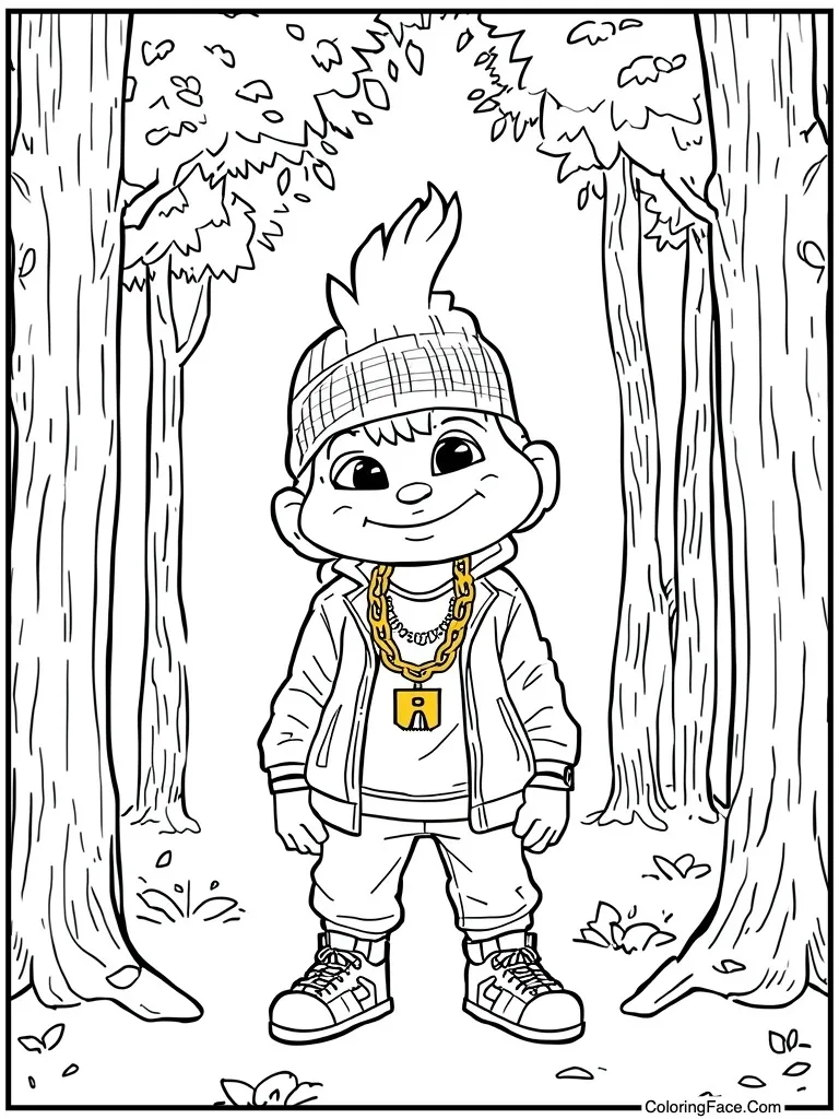 Rapper with gold chain