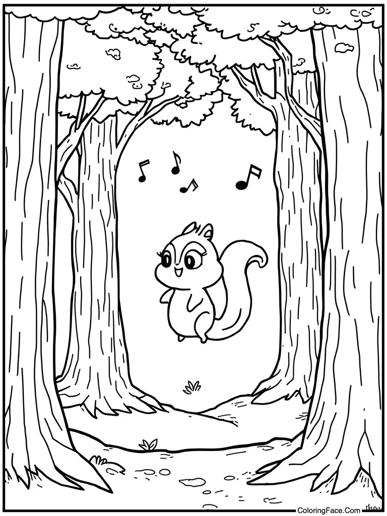 Musical notes floating air