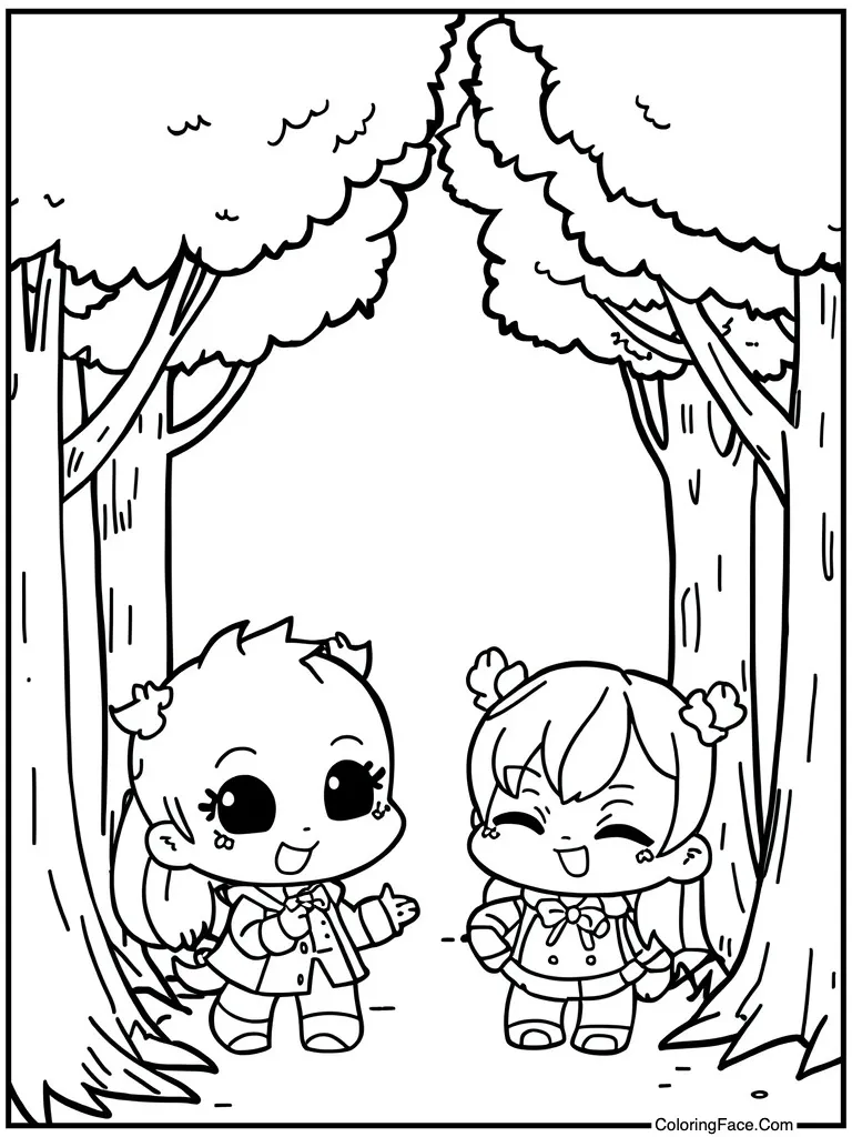 Cute chibi style drawing