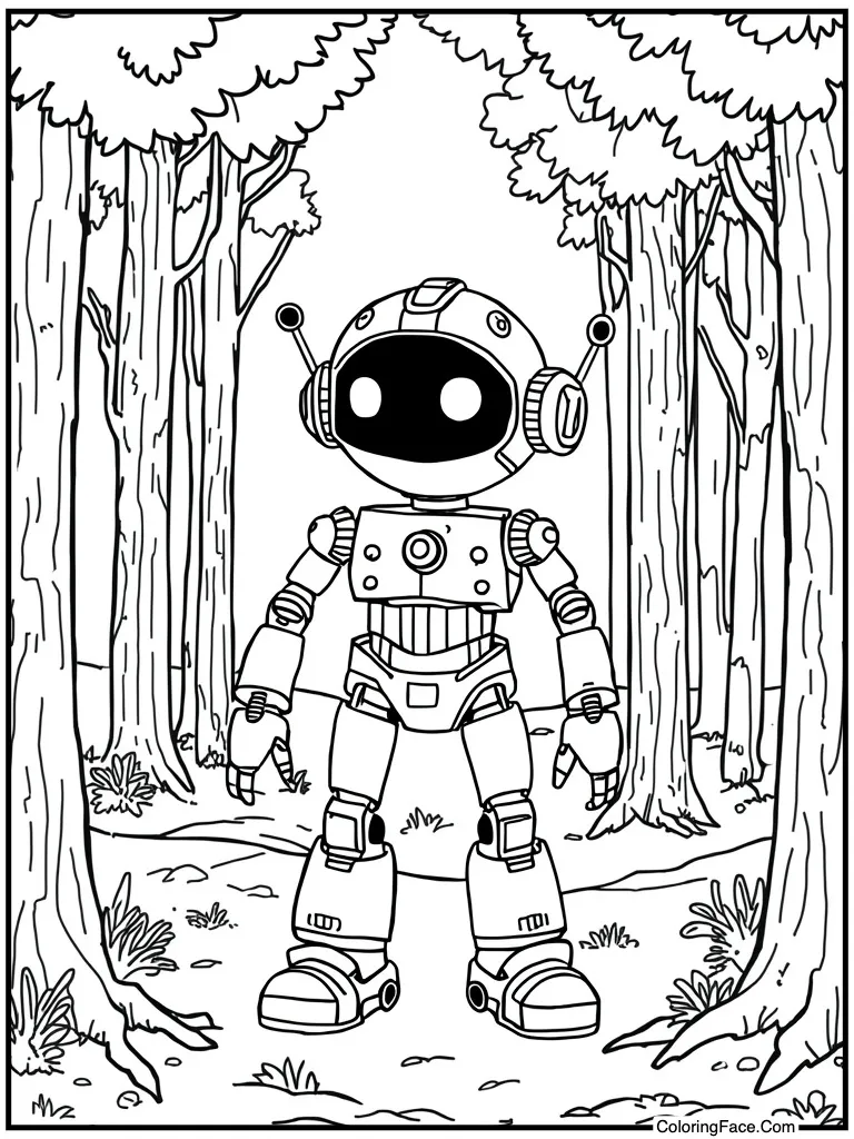 Metal robot beeping sounds