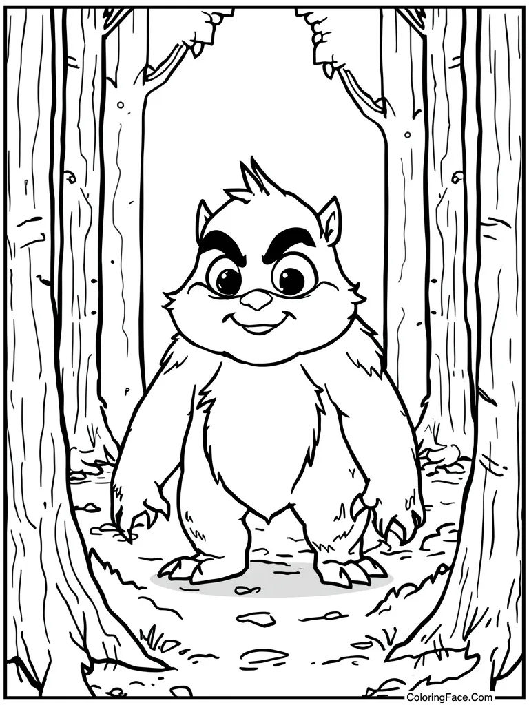 Brud brown fur monster