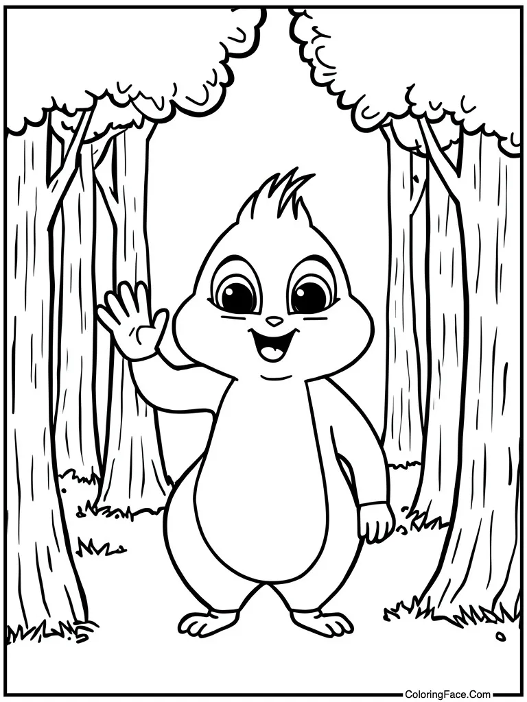 Yellow pal waving hello