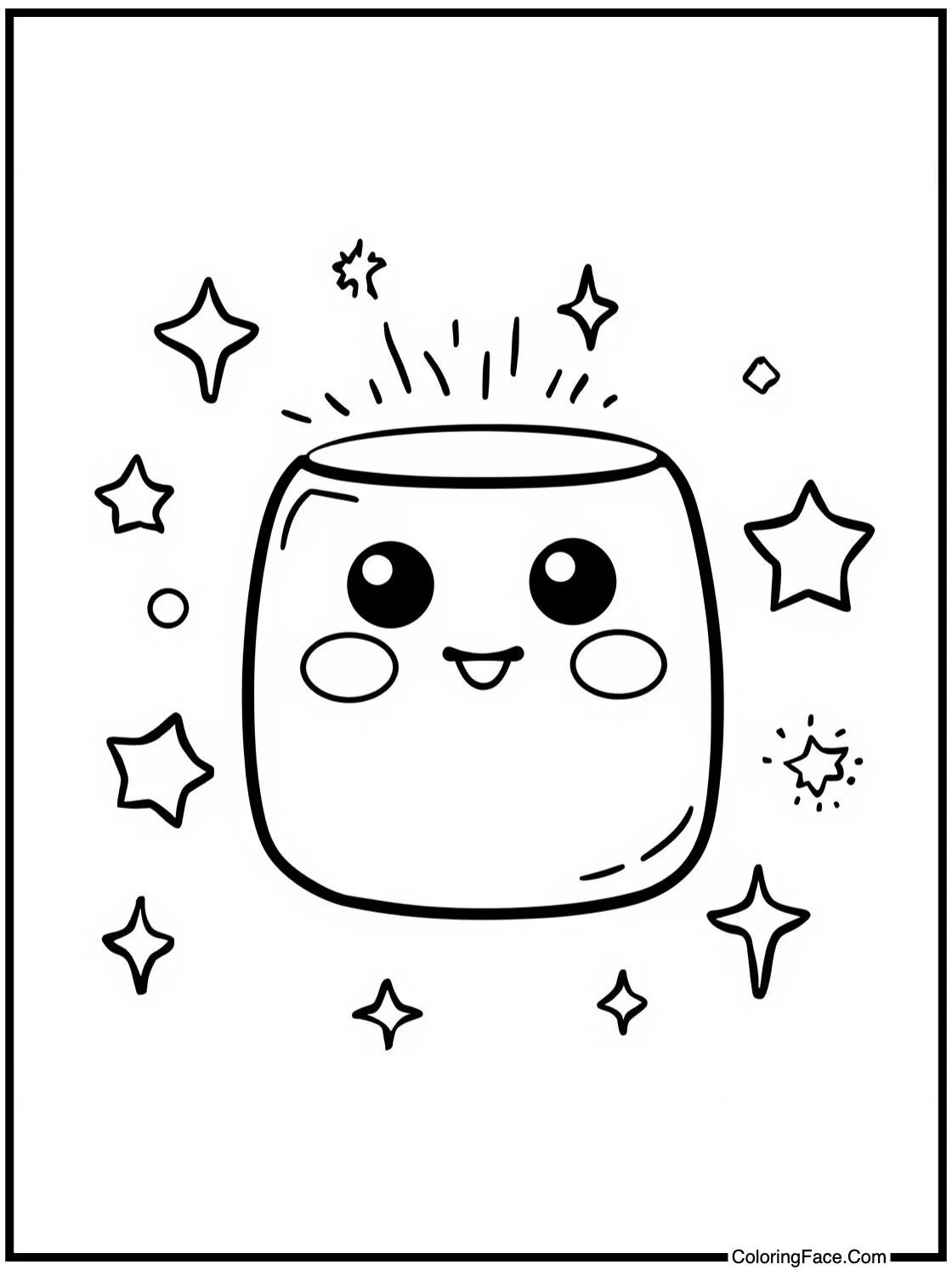 with sparkling stars