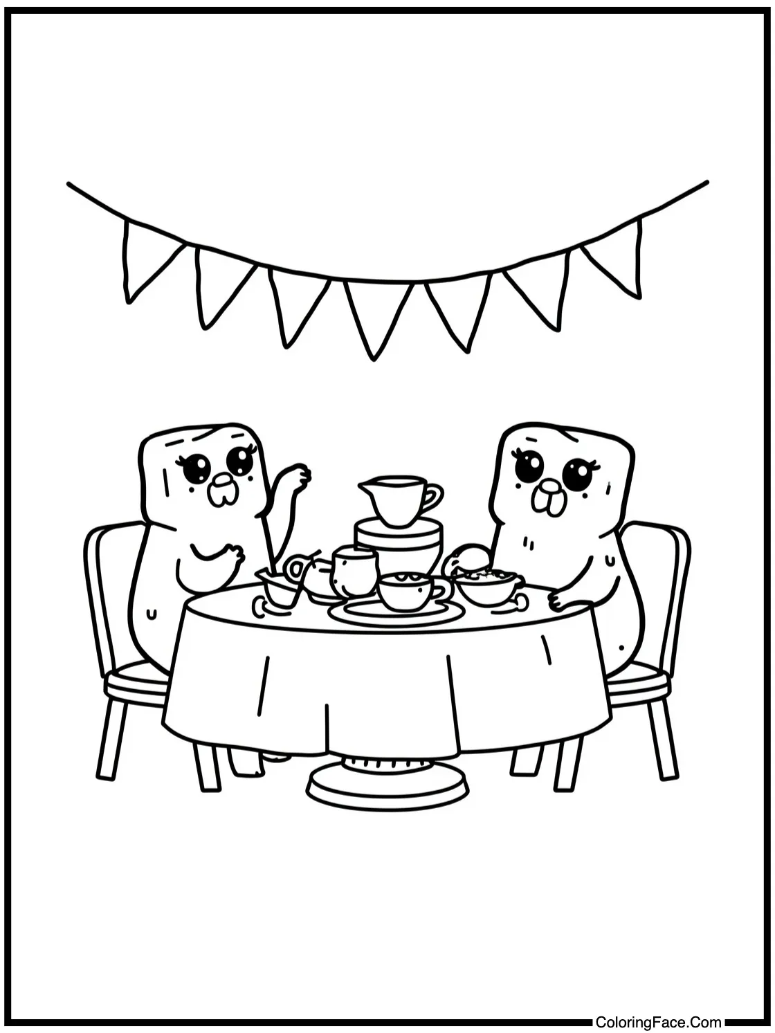 of a tea party