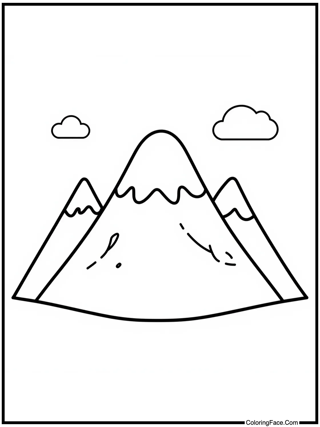of a mountain