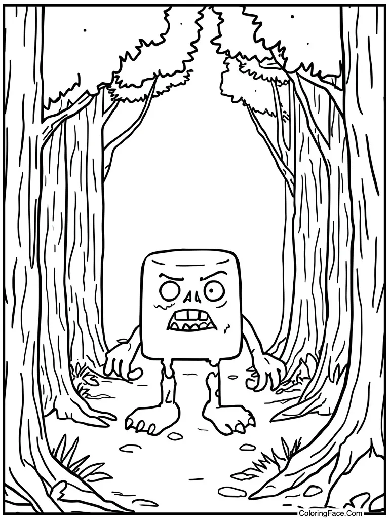 Zombie green friendly monster