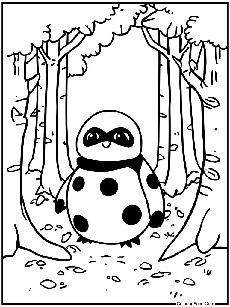 Ladybug red black spots