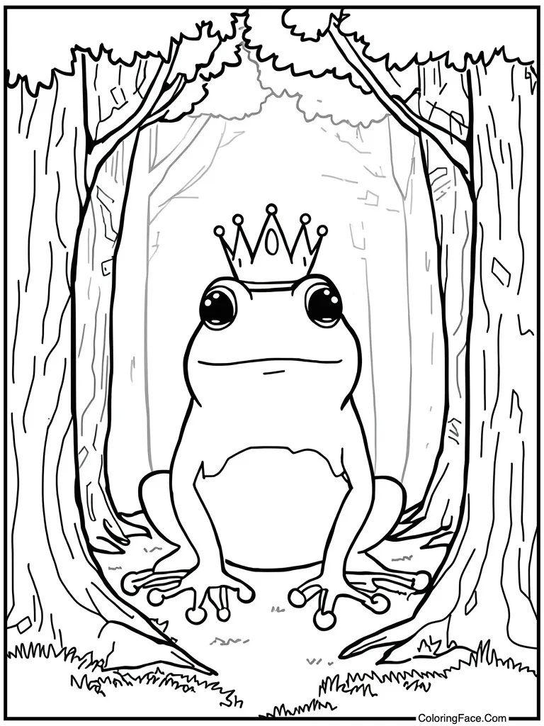 Frog prince golden crown