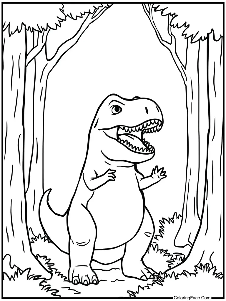 T-rex tiny arms roar