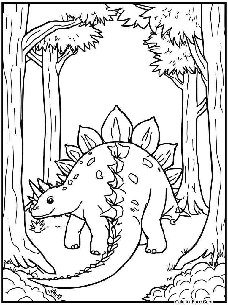 Stegosaurus plates on back