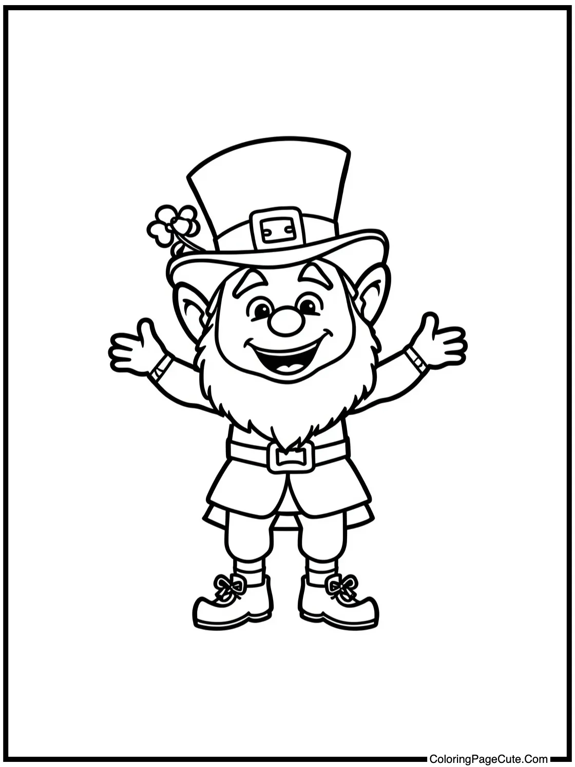 a happy leprechaun
