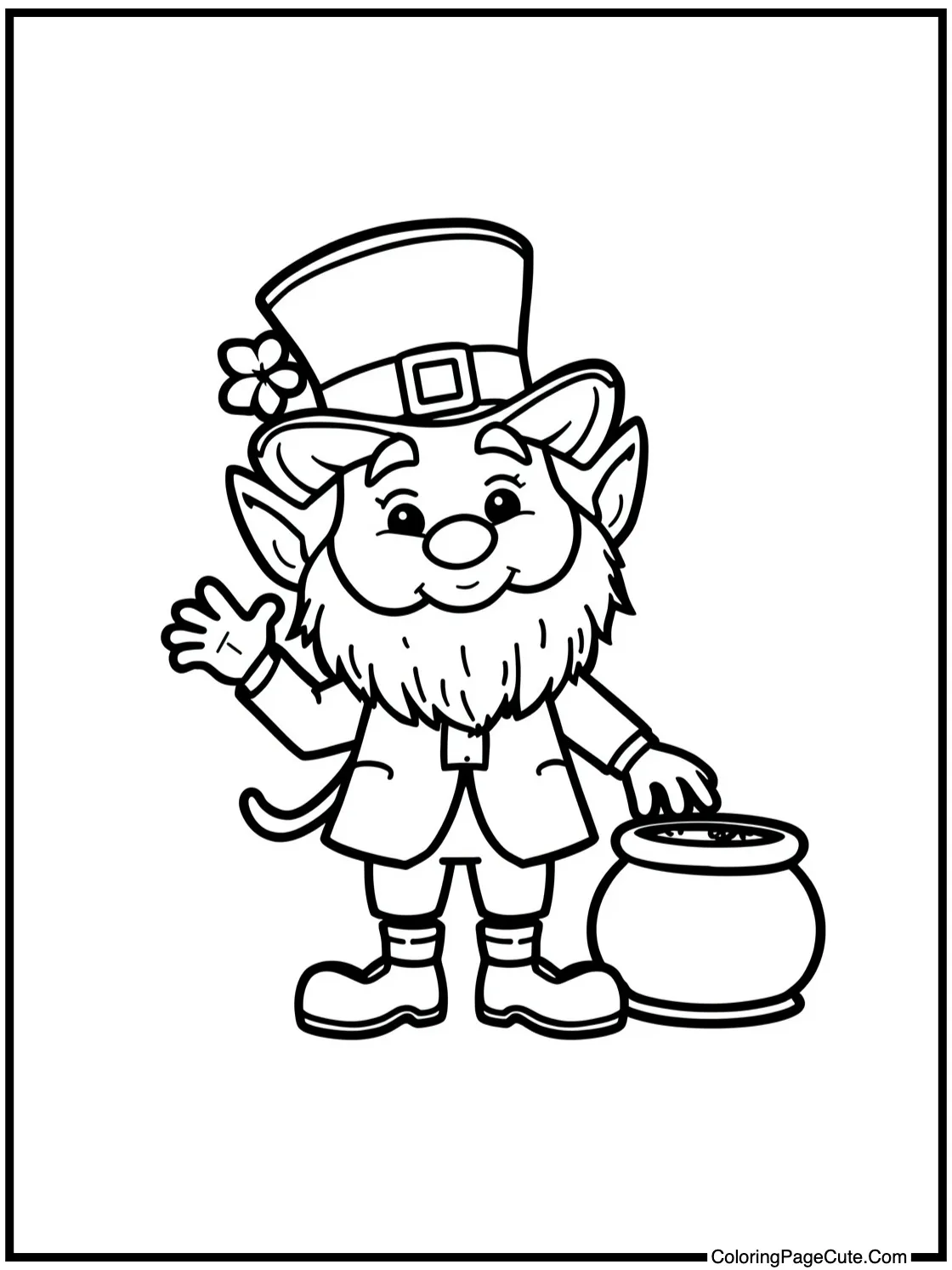 a friendly leprechaun