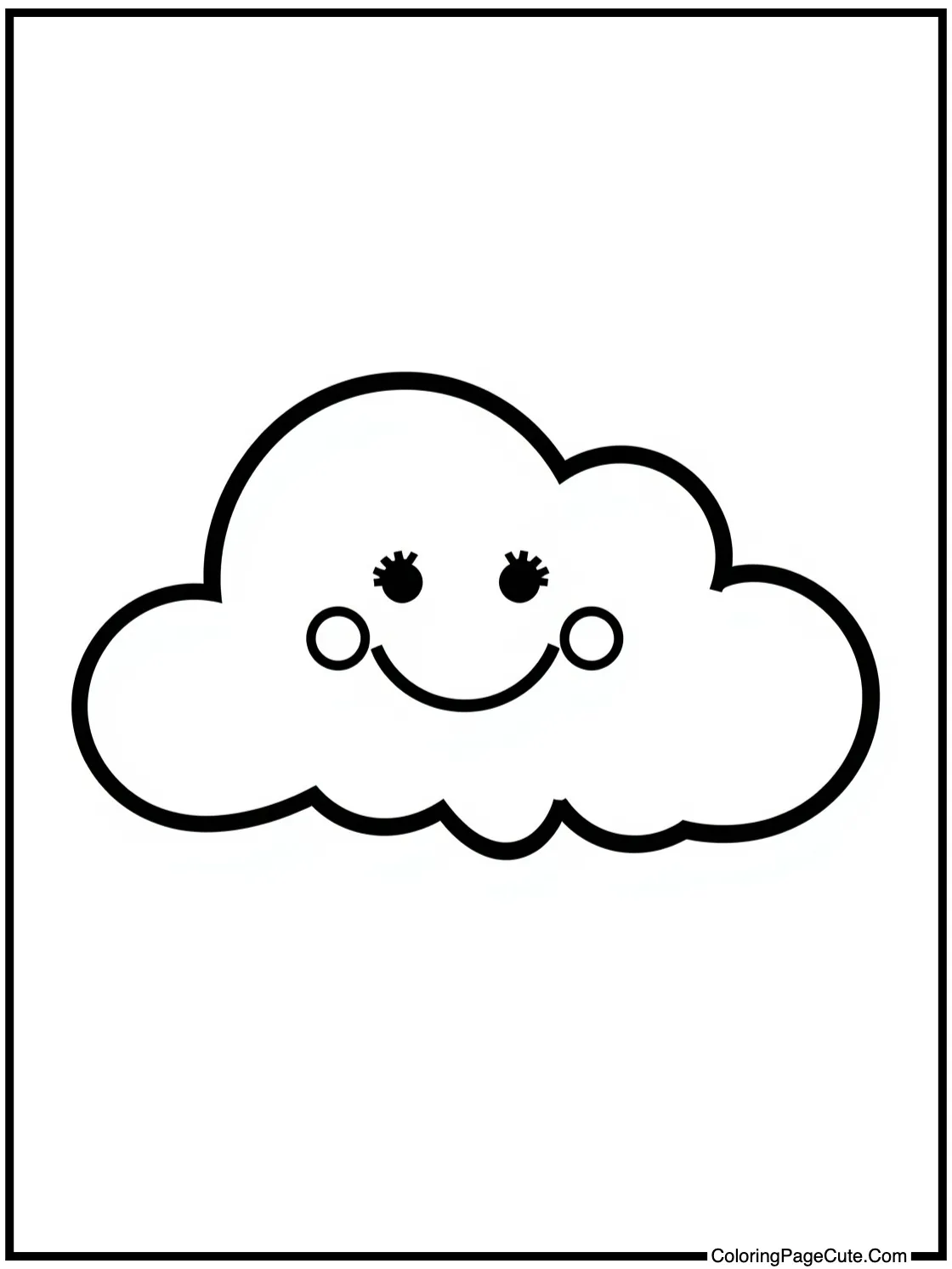 a smiling cloud